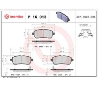 Brake Pads Set fits SUZUKI SWIFT ZC33S 1.4 Front 2017 on Brembo 5581052R20 New