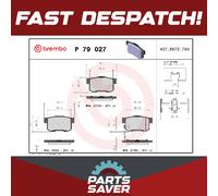Brake Pads Set fits SUZUKI SX4 1.9D Rear 2006 on D19AA Brembo 5580080J02 Quality