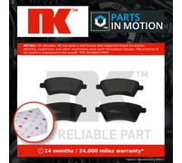 NK Front Brake Pad Set for Suzuki SX4 D20AA 2.0 September 2013 to December 2015