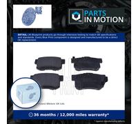 Brake pads Rear Axle ADH24250 BLUE PRINT for SUZUKI FIAT ROVER HONDA MG