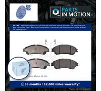 Brake Pads Set fits SUZUKI VITARA APK320 1.0 Front 2018 on K10C-T Blue Print New