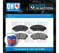 Quinton Hazell Brake Pad Set - 4 OEM Quality Direct Fit Replacement Brake Pads for Single Axle - Front - BP1909