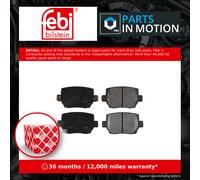 FEBI BILSTEIN Brake Pad Set 177664 - Rear Axle for Tesla Model 3 Model Y