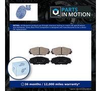 Brake Pads Set fits TOYOTA PRIUS ZVW4 1.8 Front 2011 on 2ZR-FXE Blue Print New