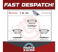 Brake Pads Set fits TOYOTA AURIS NRE150 1.33 Rear 09 to 12 1NR-FE Brembo Quality
