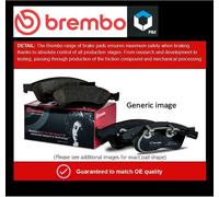 Brake Pads Set fits TOYOTA AVENSIS ZRT270 1.6 Rear 08 to 18 1ZR-FAE Brembo New