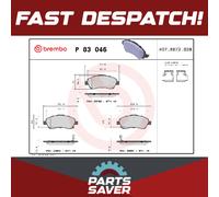 Brake Pads Set fits TOYOTA AVENSIS ZZT251 1.8 Front 03 to 08 1ZZ-FE Brembo New