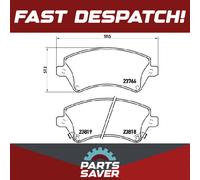 Brake Pads Set fits TOYOTA COROLLA E12 1.4 Front 01 to 07 4ZZ-FE Brembo Quality