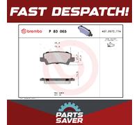Brake Pads Set fits TOYOTA COROLLA E12 1.4D Rear 04 to 07 1ND-TV Brembo Quality