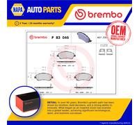 Brake Pads Set fits TOYOTA COROLLA VERSO AUR10 2.2D Front 05 to 09 Brembo New