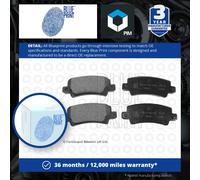 BluePrint Brake Pad Set - Rear - fits Pontiac Vibe, Toyota Corolla 2001-
