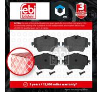 Brake Pads Set Front 16908 Febi 34106860019 34106878427 34106888777 34106884492
