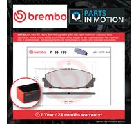 Brake Pads Set fits TOYOTA HI-ACE Mk4, Mk5 2.5D Front 2004 on 2KD-FTV Brembo New