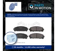 Brake Pads Set fits TOYOTA RAV4 2.5 Front 2012 on Blue Print 044650E010 Quality