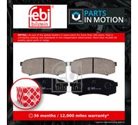 Febi Bilstein 16732 Disc Brake Brake Pad Set Fits Toyota Land Cruiser 3.5 D 4x4
