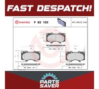 Brake Pads Set fits TOYOTA LAND CRUISER KDJ15 3.0D Front 2011 on 1KD-FTV Brembo