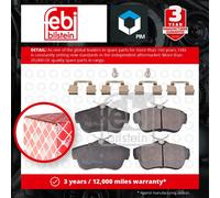 Febi Bilstein 16891 Disc Brake Brake Pad Set Fits Peugeot Expert 2.0 16V '07-'22