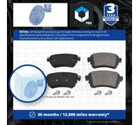 Brake Pads Set fits VAUXHALL VIVARO C, K0 Rear 1.5D 2.0D 2019 on Blue Print New