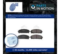 Brake Pads Set fits TOYOTA RAV4 2.5 Front 2012 on Blue Print 044650E010 Quality