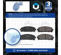 Brake Pads Set fits TOYOTA RAV4 2.5 Front 2012 on Blue Print 044650E010 Quality