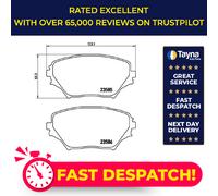 Brake Pads Set fits TOYOTA RAV4 CLA2 2.0D Front 01 to 05 1CD-FTV Brembo Quality
