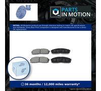 Brake Pads Set fits TOYOTA SUPRA MA70 3.0 Rear 86 to 93 Blue Print 0446614010