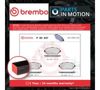 Brake Pads Set fits TOYOTA VEROSSA X11 2.5 Front 00 to 03 1JZ-GTE Brembo Quality