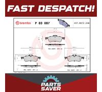 Brake Pads Set fits TOYOTA YARIS 1.4D Rear 2005 on 1ND-TV Brembo 044660D010 New