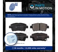 Brake pads Front Axle ADT342105 BLUE PRINT for TOYOTA YARIS/VITZ CELICA Coupe