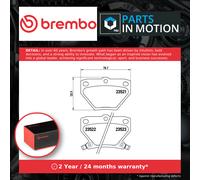 Brake Pads Set fits TOYOTA YARIS NCP13 1.5 Rear 00 to 05 1NZ-FE Brembo Quality