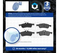 Brake Pads Set fits HONDA CIVIC FK3 1.6D Rear 13 to 16 N16A1 Blue Print Quality