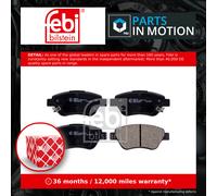 Brake Pads Set fits VAUXHALL ADAM Front 1.0 1.2 1.4 12 to 19 01605184 01605357