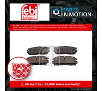 FEBI BILSTEIN 16631 Brake pad set