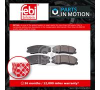 febi bilstein 16632 Brake Pad Set, 1 unit