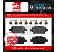 FEBI Bilstein Brake Pad Set 171397 with fastening material - 1 unit