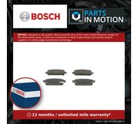 Bosch Rear Brake Pad Set 0986 494 435 - 4x Pads with Acoustic Wear Indicator - Fits Vauxhall models