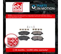 Brake Pads Set fits VAUXHALL COMBO C Front 1.4 1.3D 1.7D 01 to 12 009200108 Febi