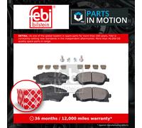 Brake Pads Set fits VAUXHALL COMBO C Front 1.4 1.3D 1.7D 01 to 12 009200108 Febi