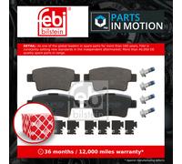 FEBI BILSTEIN Brake pad set Rear Axle 16880 Brake pads,Brake pad set, disc brake OPEL,FIAT,ABARTH,Corsa D Schrägheck (S07),COMBO Kasten/Kombi