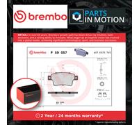 Brake Pads Set fits VAUXHALL CORSA D 1.3D Rear 2006 on Brembo 1605230 1605356