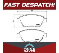 Brake Pads Set fits VAUXHALL CORSA D 1.4 Front 06 to 14 Brembo 1605226 1605258