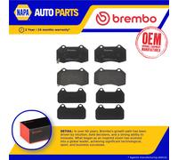 Brake Pads Set fits VAUXHALL CORSA D, E 1.6 Front 2011 on Brembo 1605145 1605231
