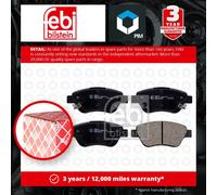 Febi Bilstein 16627 Disc Brake Brake Pad Set Fits Vauxhall Corsa 1.3 CDTI