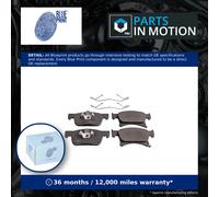 Brake Pads Set fits VAUXHALL CORSAVAN E 1.2 Front 2014 on B12XEL Blue Print New