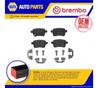 Brake Pads Set fits VAUXHALL CORSAVAN E 1.2 Rear 2014 on B12XEL Brembo 1605285