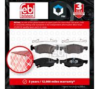 Brake Pads Set Front 16907 Febi 1605280 095517028 095524972 95517028 95524972