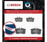 Genuine BOSCH Rear Brake Pad Set for Peugeot 207 SW VTi 120 1.6 (12/11-10/13)