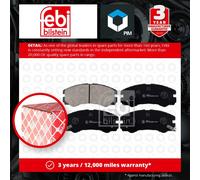 BRAKE PAD SET DISC BRAKE FOR VAUXHALL OPEL ISUZU C 20 NE X 20 SE FEBI BILSTEIN