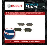Brake Pads Set fits VAUXHALL MOVANO A 1.9D Rear 01 to 05 F9Q774 Bosch 1605982