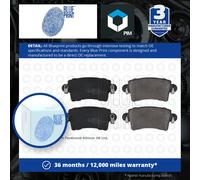 Brake Pad set ADG04247 by Blue Print Rear Axle - Single set